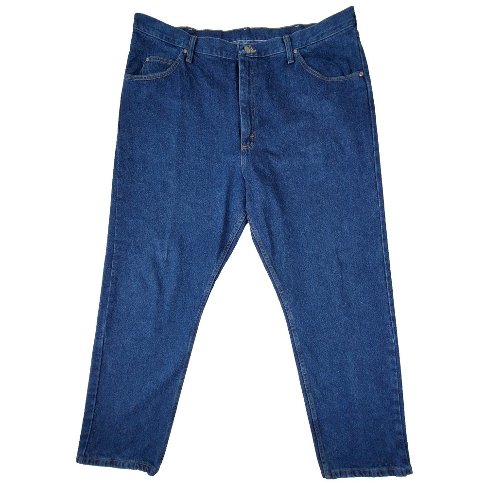 Wrangler Men's 42x32 Straight Leg Jeans‎ Blue Denim 100% Cotton Made in Mexico